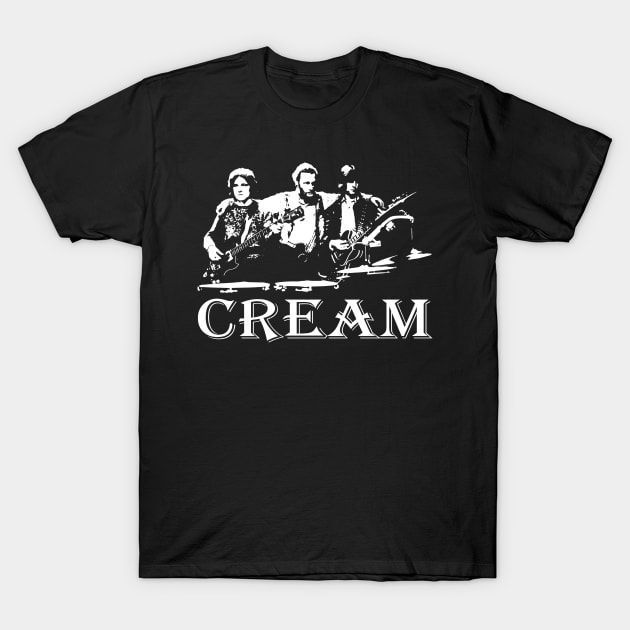 Funny Music Lover Gift Of Cream Fans Gifts T-Shirt by BarryBridgesScene